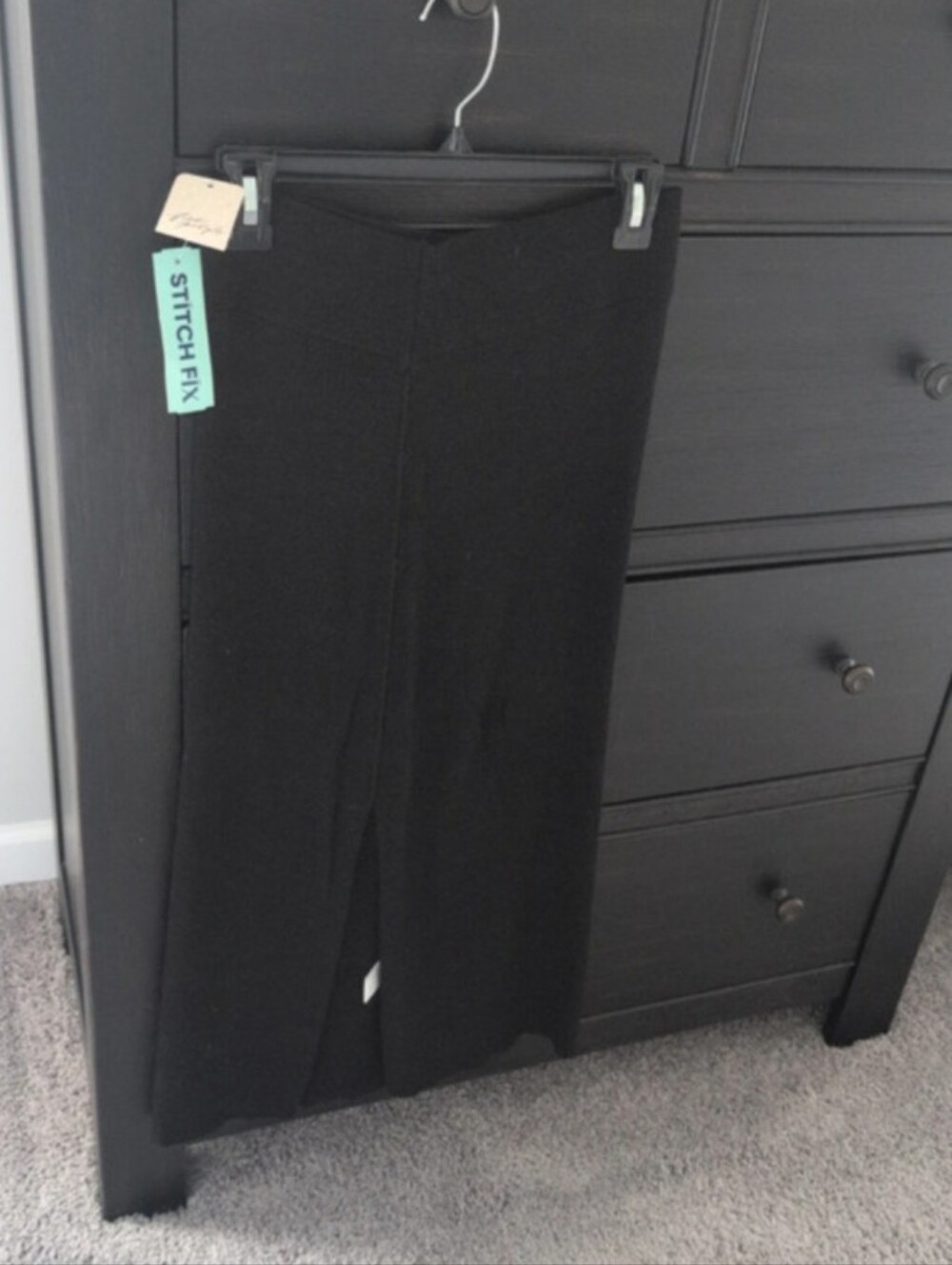 Free People Black Knit Skirt